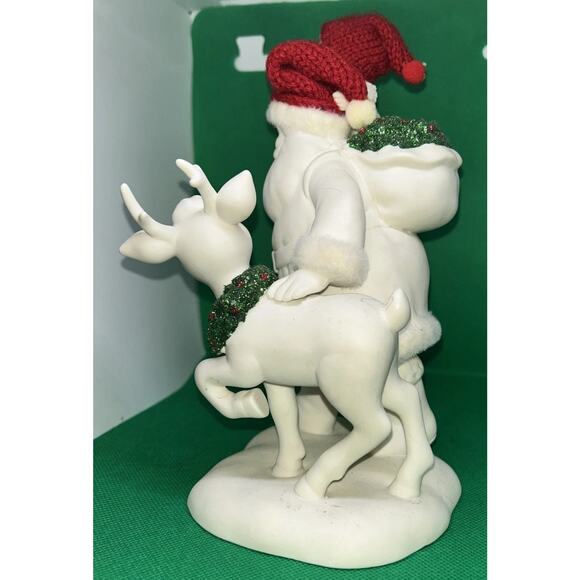 Snowbabies Dept 56 2014 Play date With Santa Figurine - Picture 3 of 10